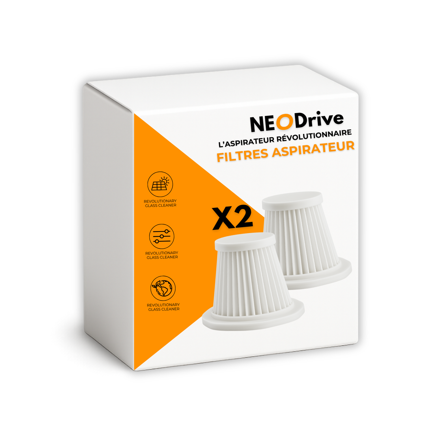 Filtres pour aspirateur D40 PRO x2 - Durée de vie 6 mois