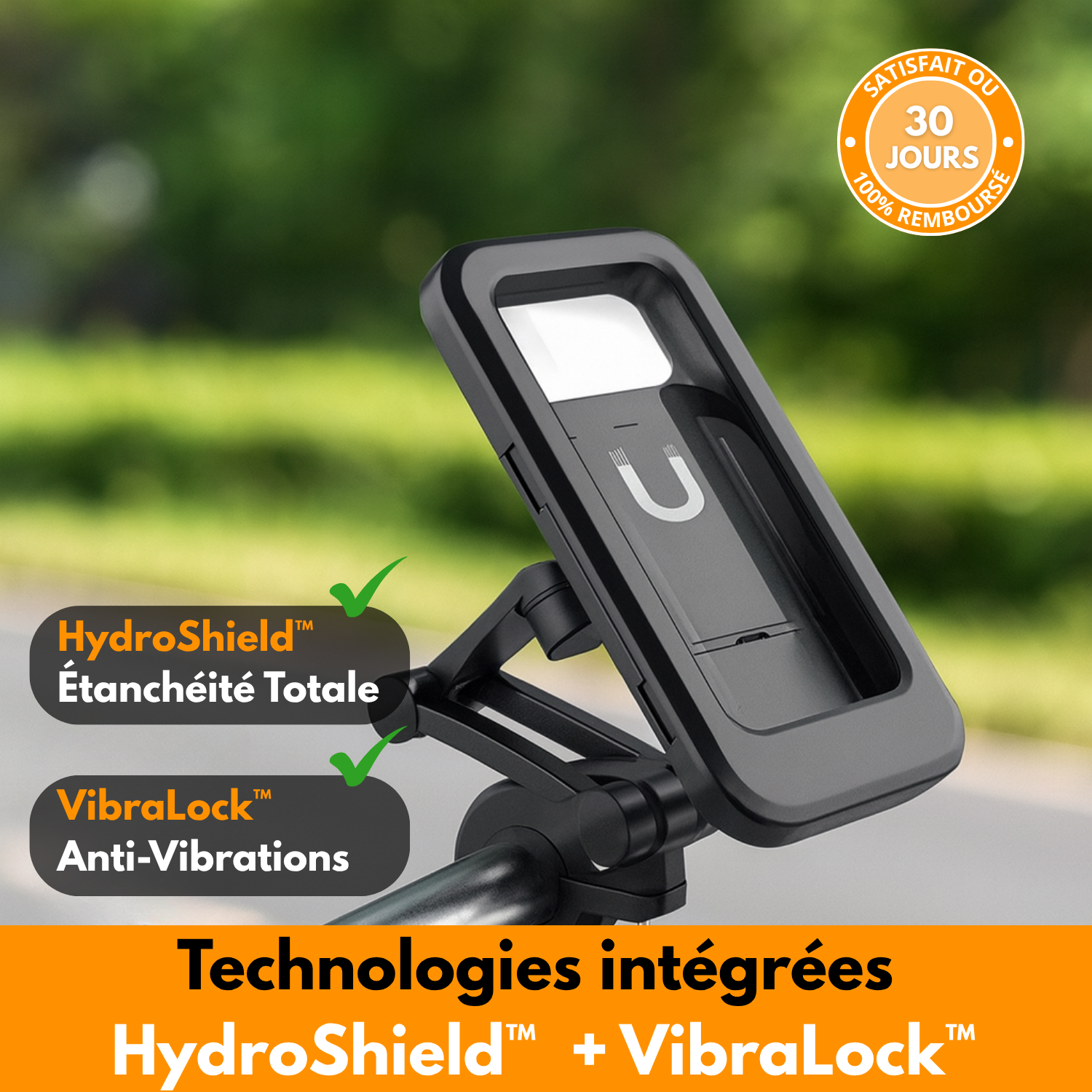 MagniRide – Support Téléphone Étanche 360°