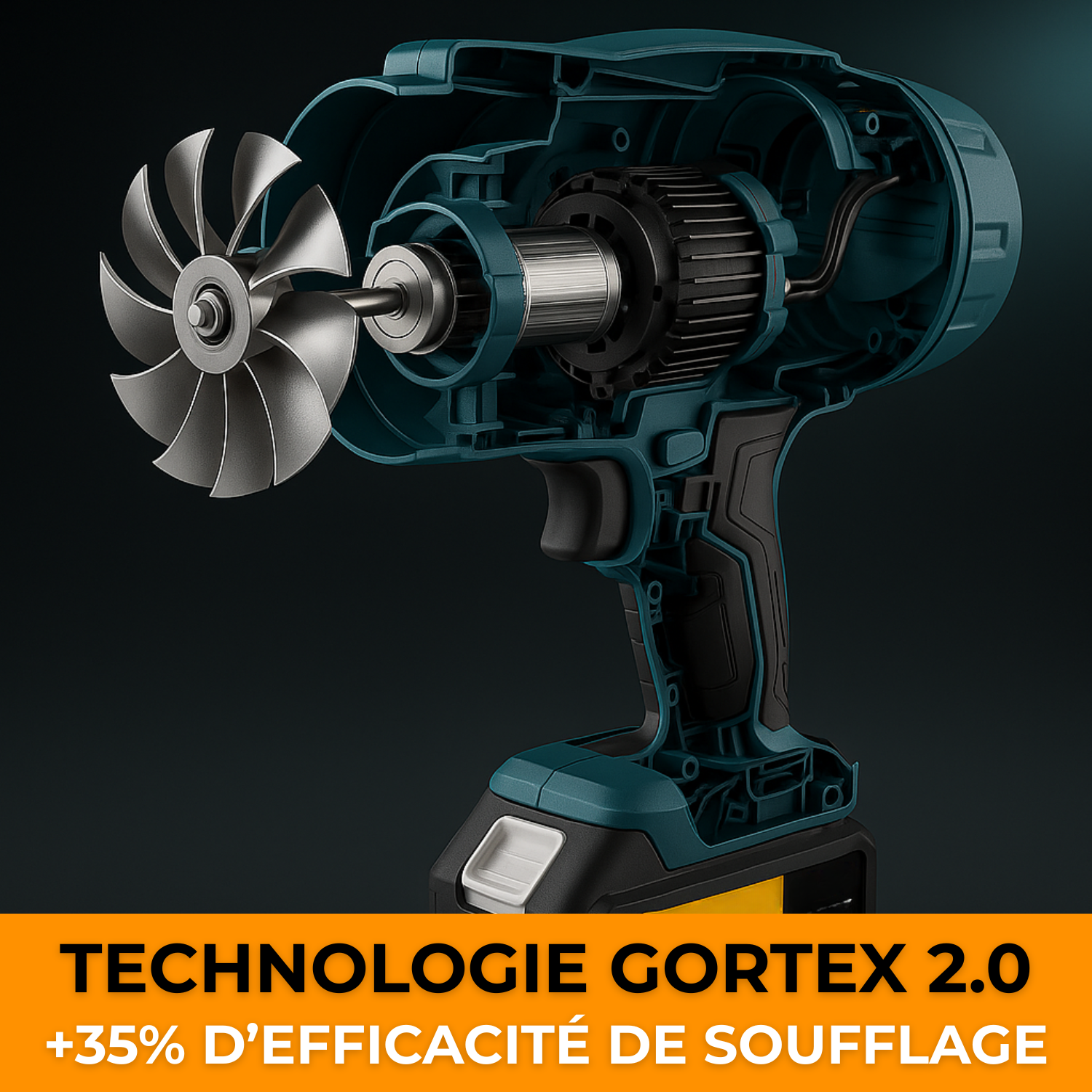 Souffleur Sans Fil Puissant V90 PRO – Compact, Léger et Ultra Performant