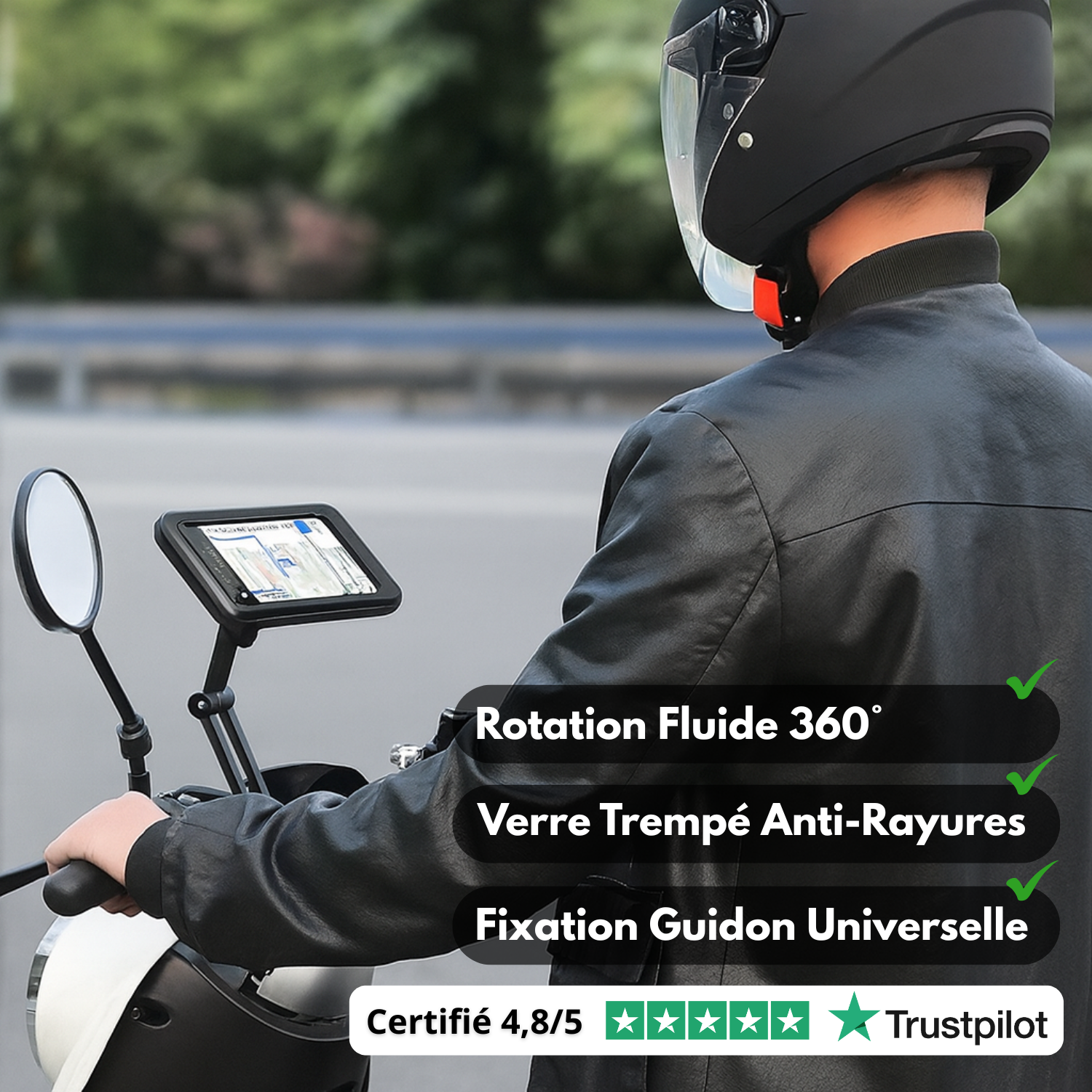 MagniRide – Support Téléphone Étanche 360°